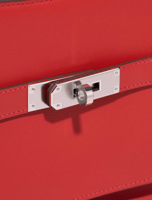 Hermès Jypsiere Mini RougeVermillon Closing System  | Sell your designer bag on Saclab.com