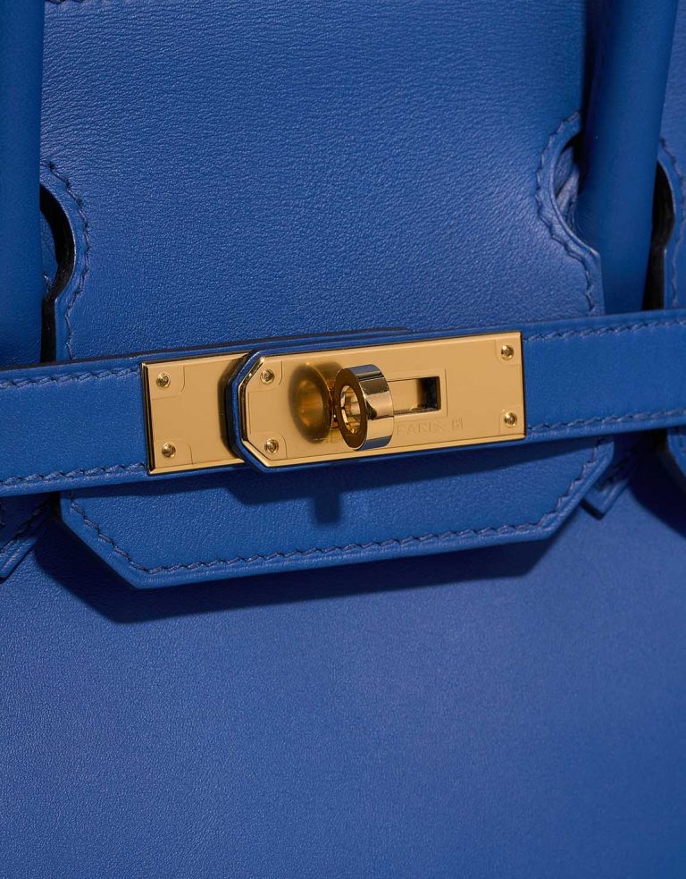 Hermès Birkin 30 BleuDeFrance Closing System  | Sell your designer bag on Saclab.com