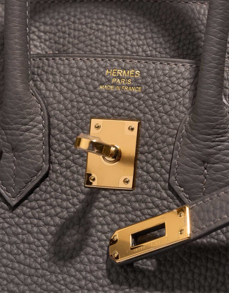 Hermès Birkin 25 Togo Gris Meyer  Logo | Sell your designer bag