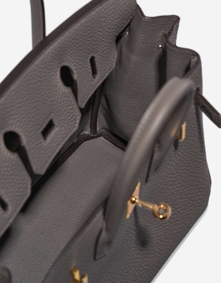 Hermès Birkin 25 Togo Gris Meyer  Inside | Sell your designer bag