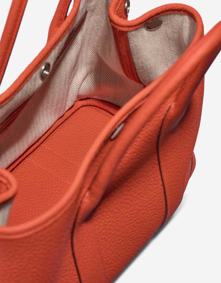 Hermès Garden Party 30 Veau Négonda Capucine Inside | Sell your designer bag