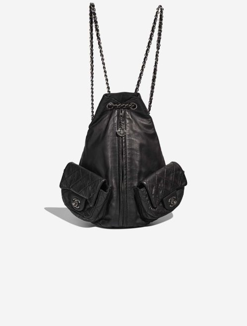 Chanel Backpack Lamb Black Front | Sell your designer bag