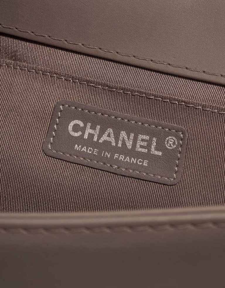 Chanel Boy New Medium Lamb Taupe Logo | Sell your designer bag