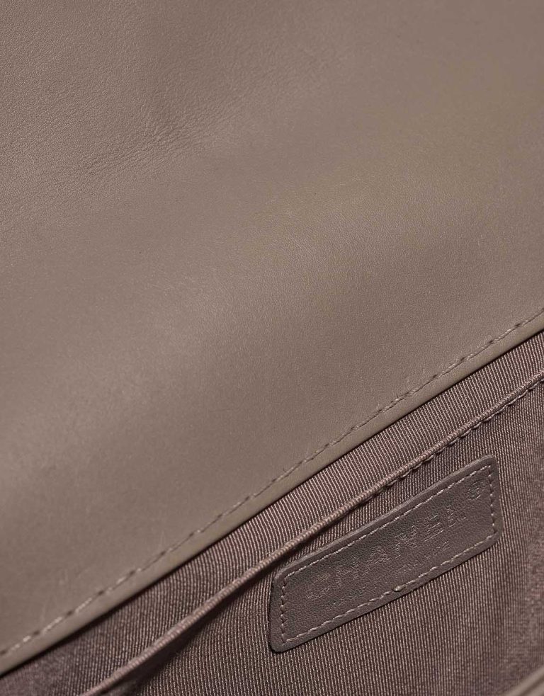 Chanel Boy New Medium Lamb Taupe Signs of wear | Sell your designer bag