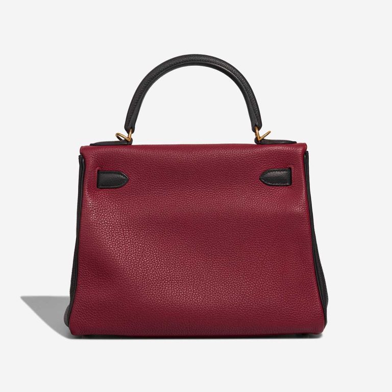 Hermès Kelly HSS 28 Togo Rubis / Black  | Sell your designer bag