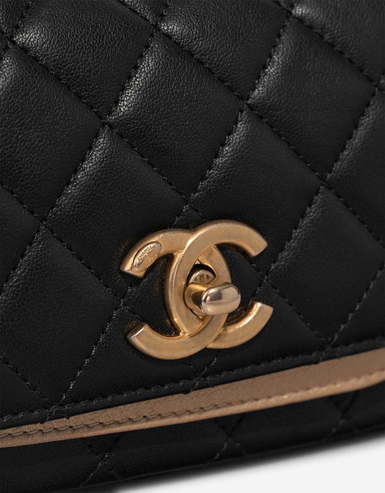 Chanel Timeless Mini Square Lamb Black / Gold Closing System | Sell your designer bag