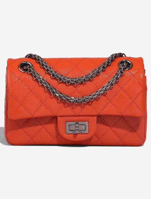 Chanel 2.55 Reissue 224 Patent Orange Front | Sell your designer bag