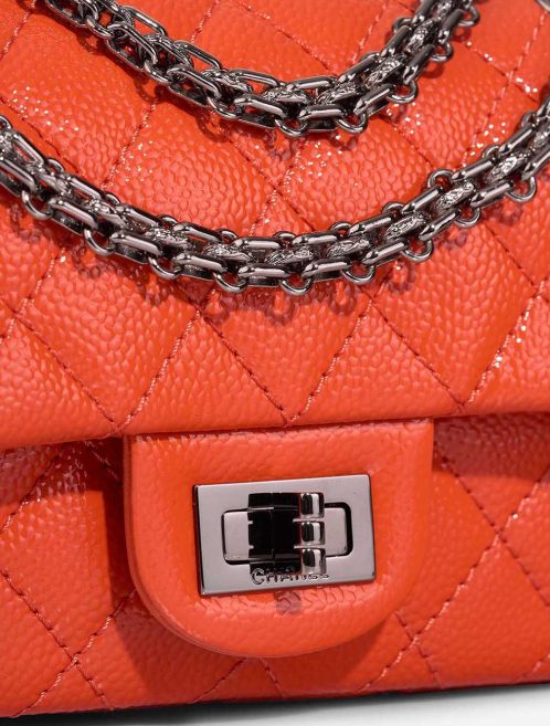 Chanel 2.55 Reissue 224 Patent Orange Closing System | Sell your designer bag