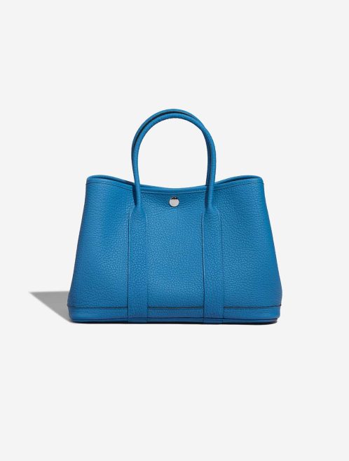 Hermès Garden Party 30 Veau Négonda Bleu Zanzibar  Front | Sell your designer bag