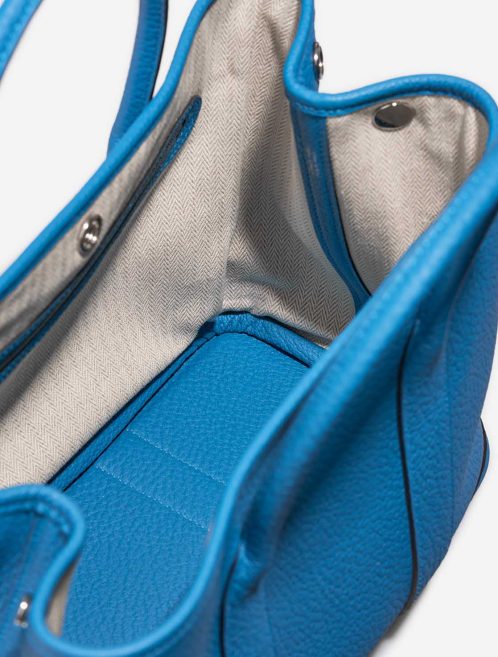 Hermès Garden Party 30 Veau Négonda Bleu Zanzibar  Inside | Sell your designer bag