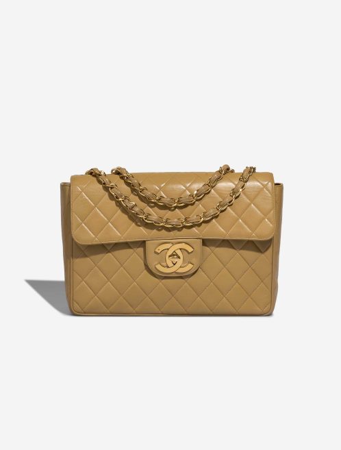 Chanel Timeless Jumbo Lamb Beige Front | Sell your designer bag