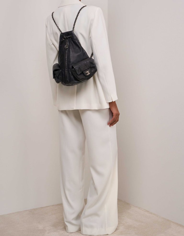 Chanel Backpack Lamb Anthracite Front | Sell your designer bag