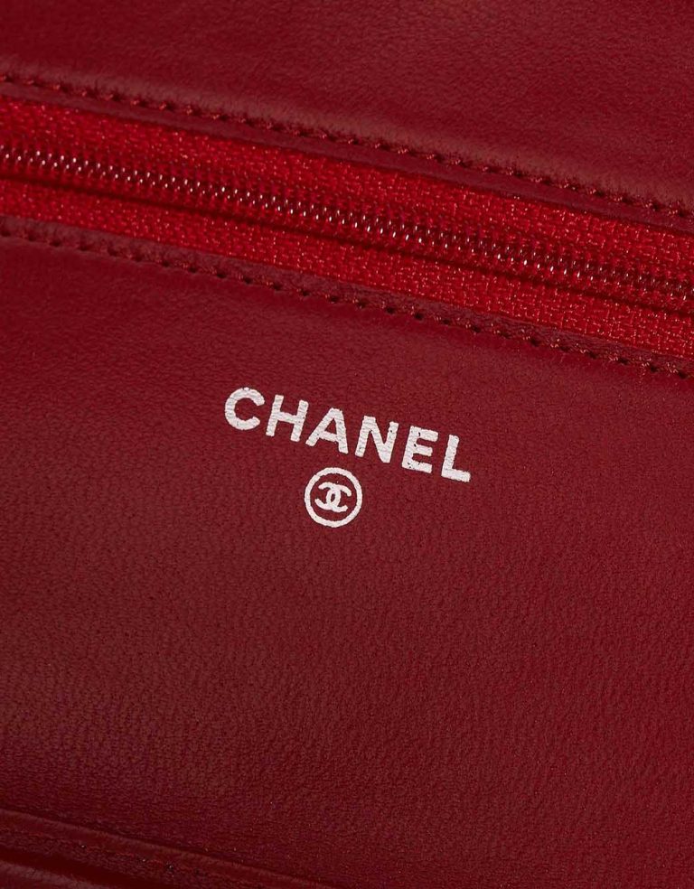 Chanel Timeless Wallet On Chain Lamb Dark Red Logo | Sell your designer bag