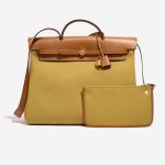 Hermès Herbag 39 Toile / Vache Hunter Ginger / Naturel | Sell your designer bag