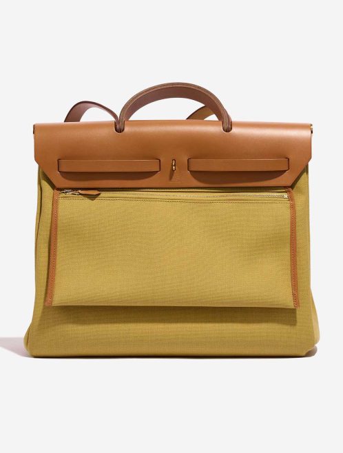 Hermès Herbag 39 Toile / Vache Hunter Ginger / Naturel | Sell your designer bag