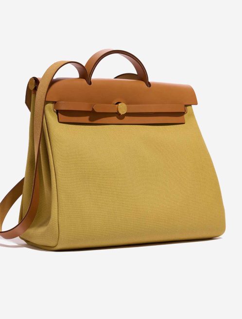 Hermès Herbag 39 Toile / Vache Hunter Ginger / Naturel | Sell your designer bag
