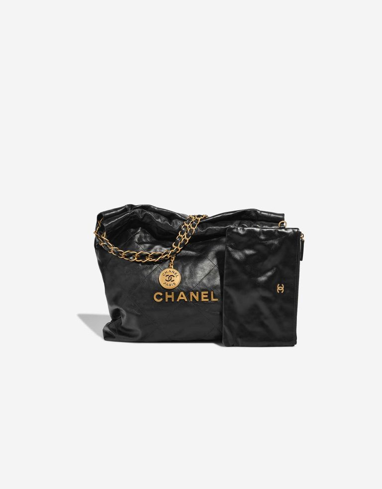 Chanel 22 Small Lamb Black Front | Sell your designer bag