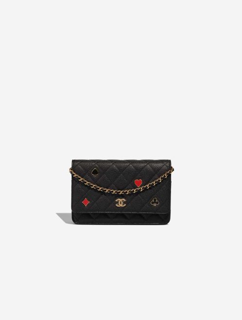 Chanel Timeless Wallet On Chain Caviar Black Front | Sell your designer bag