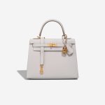 Hermès Kelly 25 Epsom Gris Pâle Front | Sell your designer bag