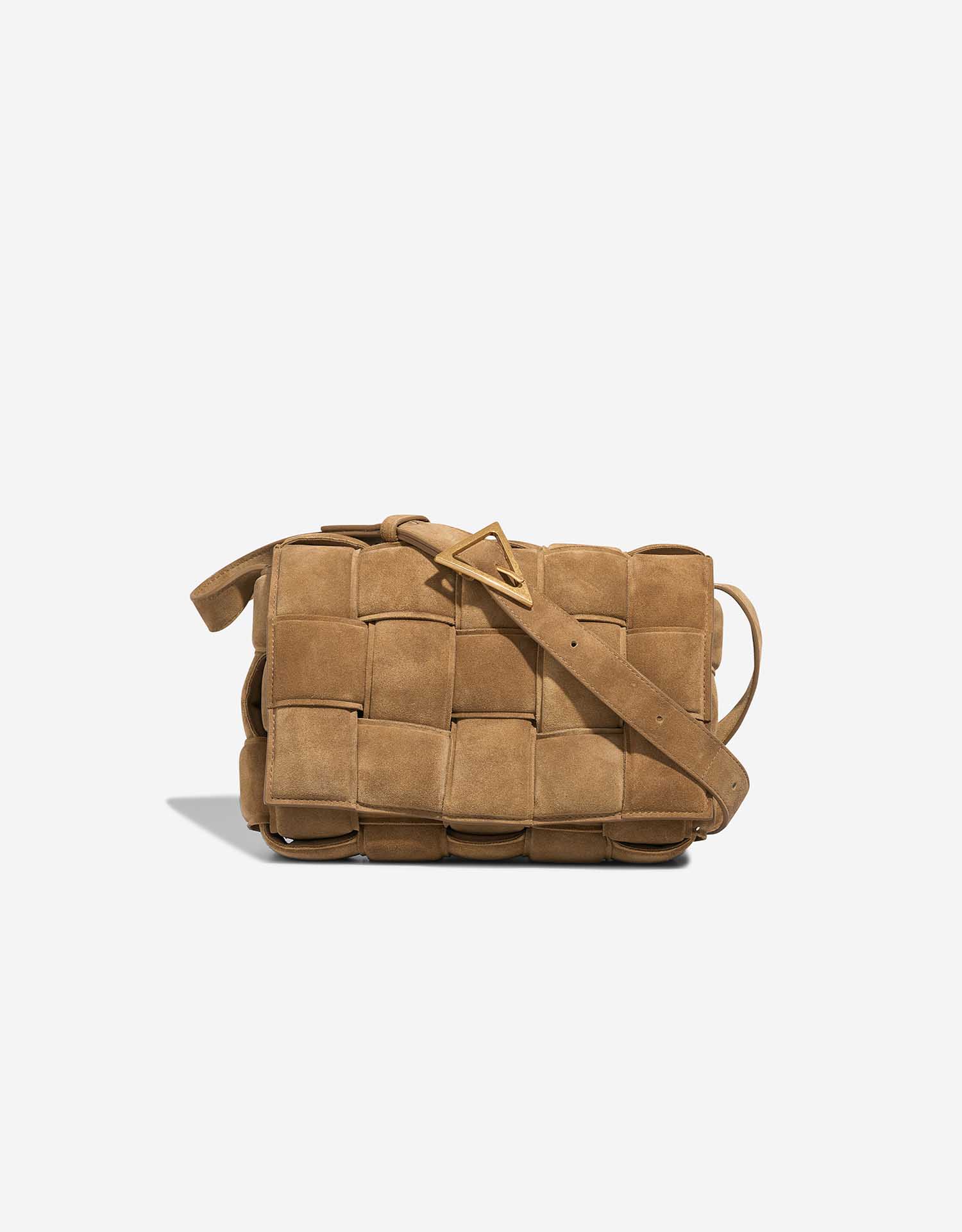 Bottega Veneta Cassette Suede Brown | SACLÀB