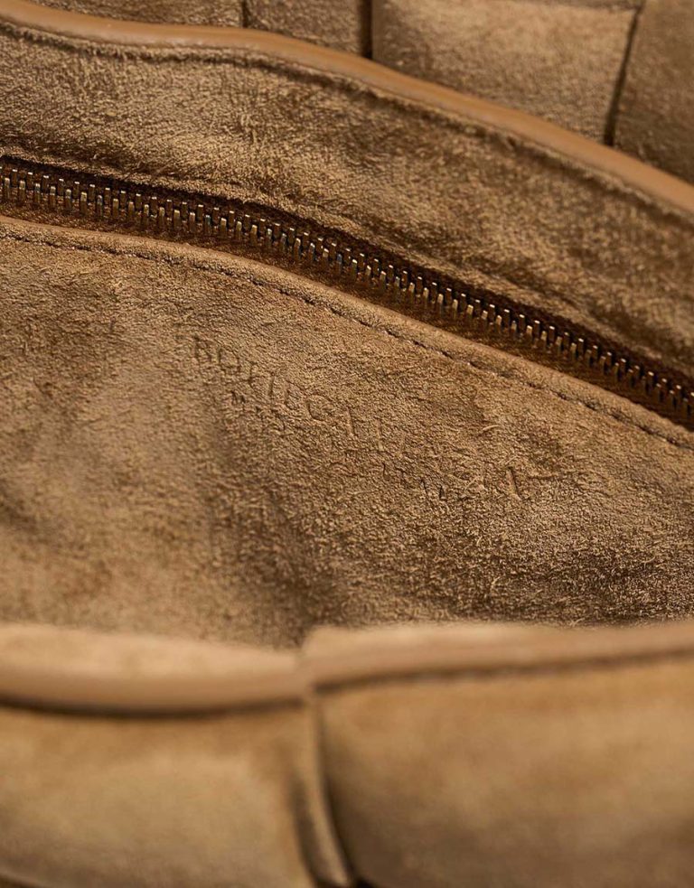 Bottega Veneta Cassette Suede Brown Logo | Sell your designer bag