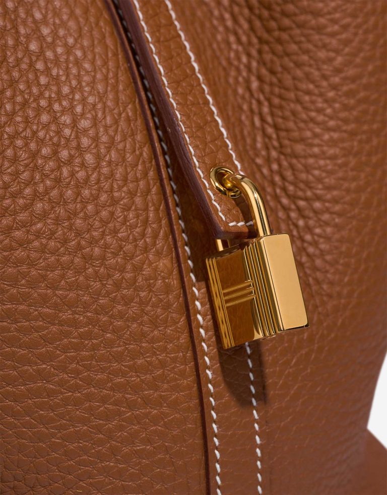 Hermès Picotin 22 Taurillon Clémence Gold Closing System | Sell your designer bag