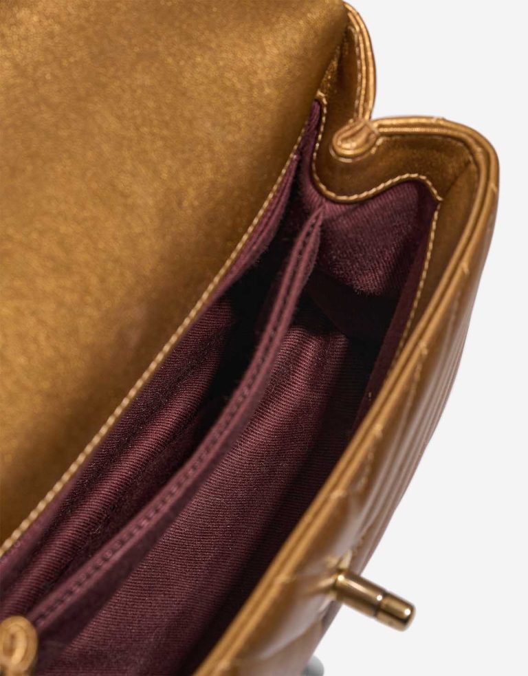 Chanel Timeless Handle Small Lamb Iridescent Bronze Inside | Sell your designer bag