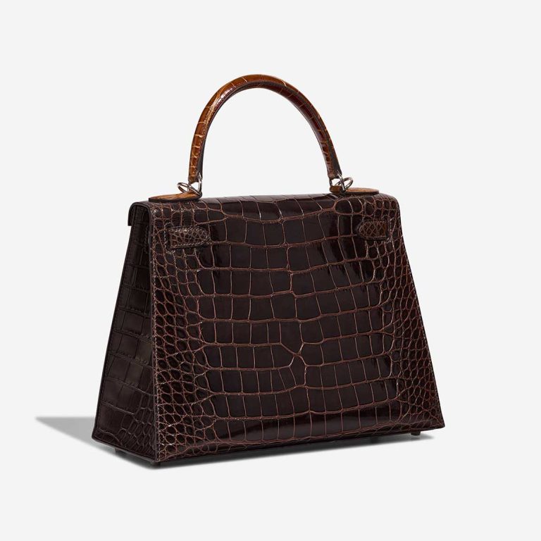 Kelly 28 Alligator Mississippi Macassar / Ébène / Miel / Rose Extrême | Sell your designer bag