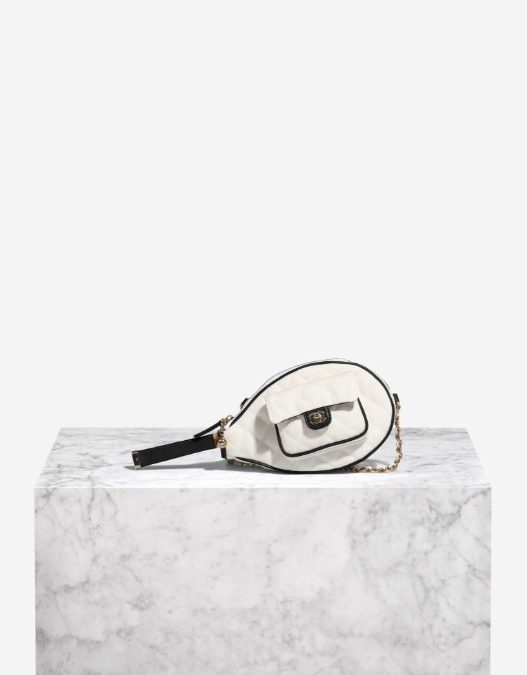 Chanel Clutch Cotton White Front | Sell your designer bag