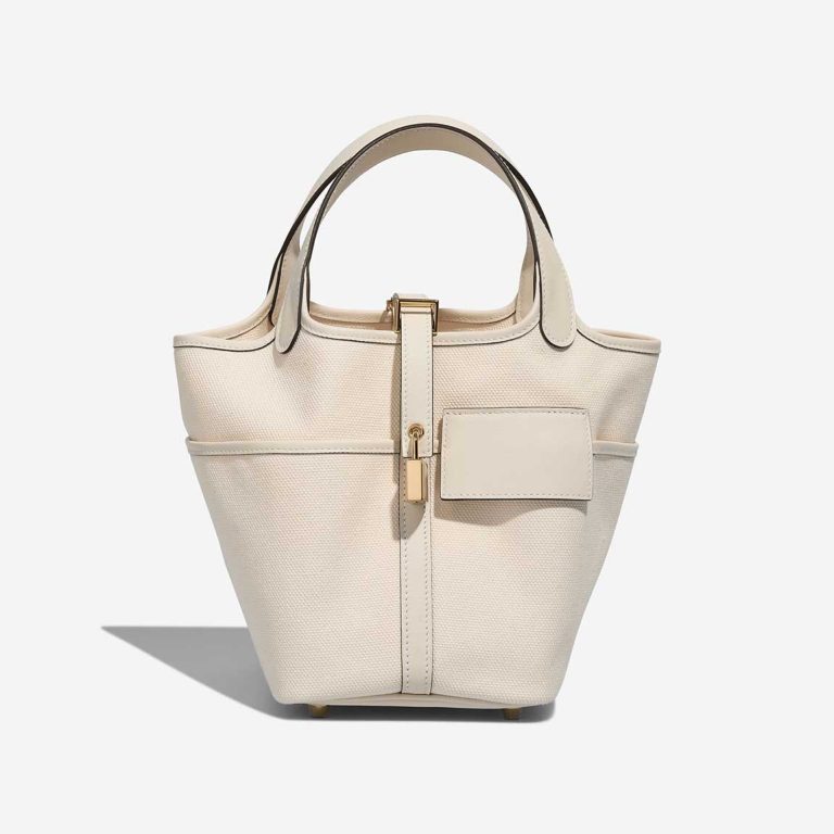 Hermès Picotin Cargo 18 Toile Goeland / Swift Nata Front | Sell your designer bag