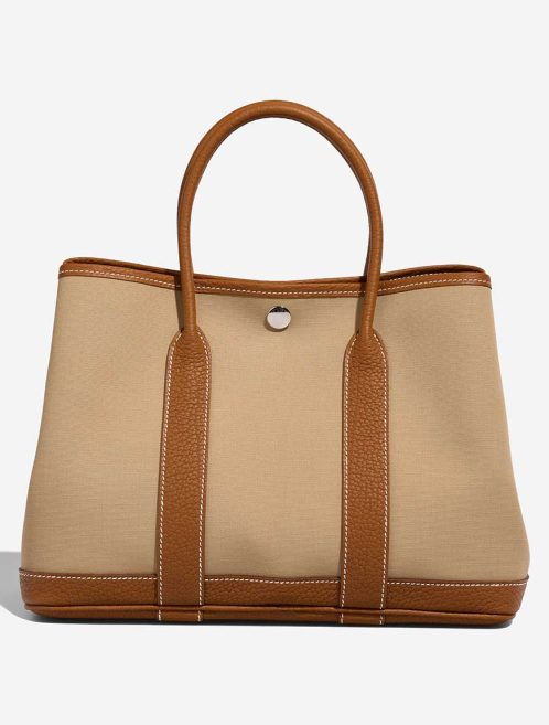 Hermès Garden Party 30 Veau Négonda / Toile Trench / Gold | Sell your designer bag