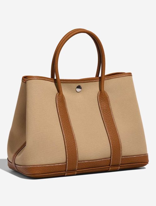 Hermès Garden Party 30 Veau Négonda / Toile Trench / Gold | Sell your designer bag