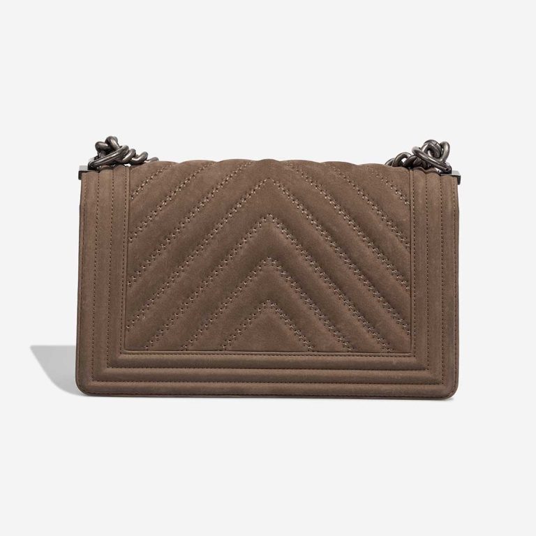 Chanel Boy Old Medium Suede Brown | Sell your designer bag