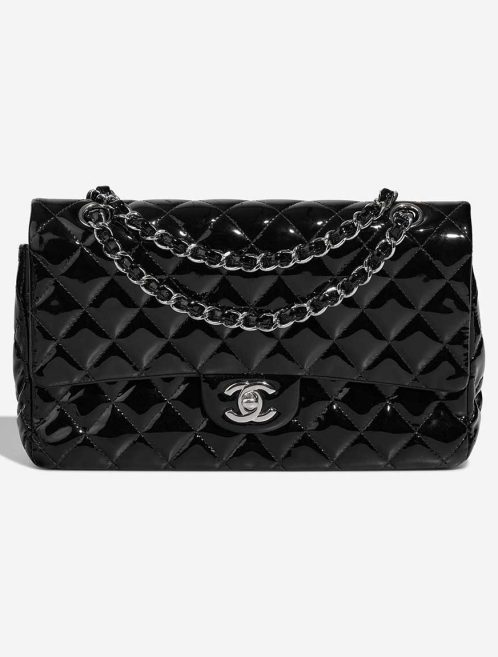 Chanel Timeless Medium Patent Black Front | Sell your designer bag