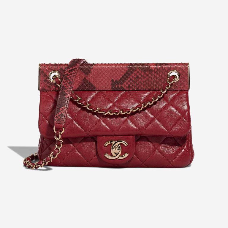 Chanel Timeless Small Aged Calf / Python Red Front | Sell your designer bag