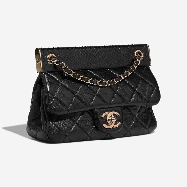 Chanel Timeless Small Aged Calf / Python Black | Sell your designer bag