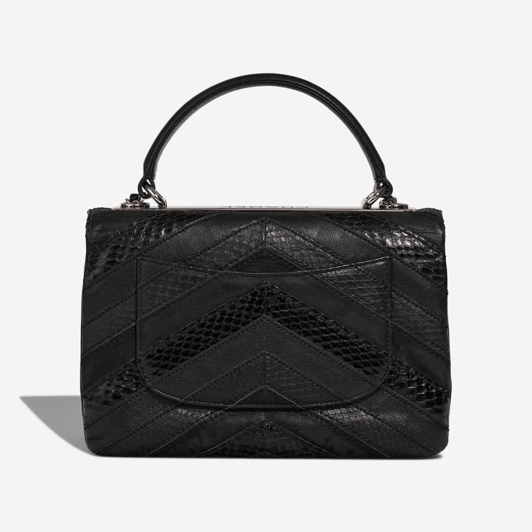 Chanel Trendy CC Medium Lamb / Python / Coated Fabric Black | Sell your designer bag
