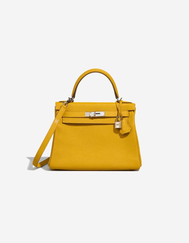 Hermès Kelly 28 Togo Jaune Ambre Front | Sell your designer bag