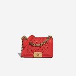 Chanel Boy Small Lamb Red Front | Sell your designer bag