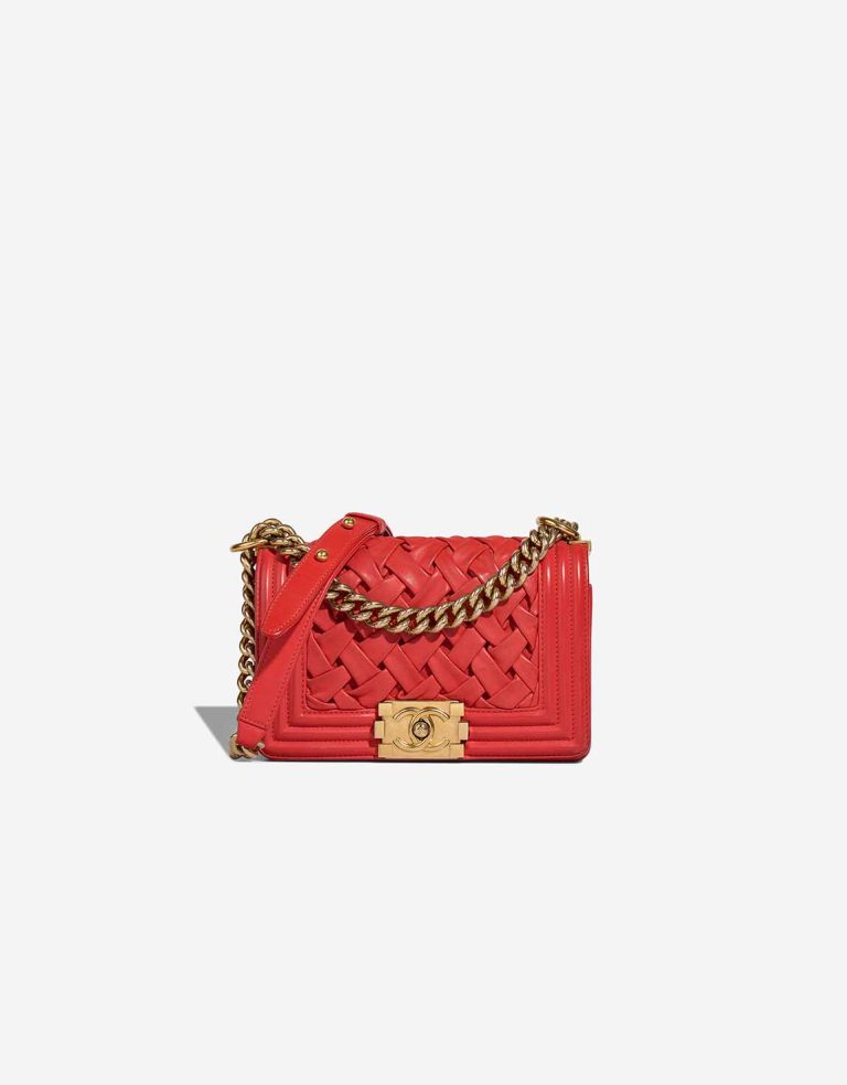 Chanel Boy Small Lamb Red Front | Sell your designer bag
