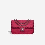 Chanel Timeless Medium Felt / Velvet Raspberry Front | Sell your designer bag
