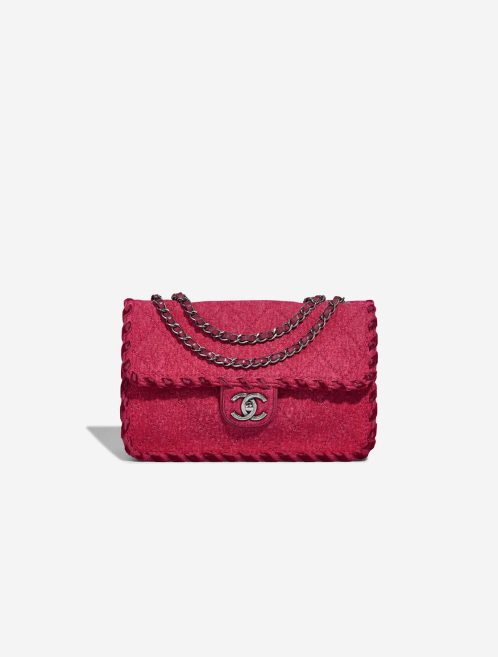 Chanel Timeless Medium Felt / Velvet Raspberry Front | Sell your designer bag