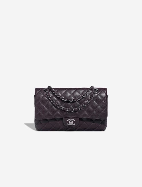 Chanel Timeless Medium Caviar Purple Front | Sell your designer bag