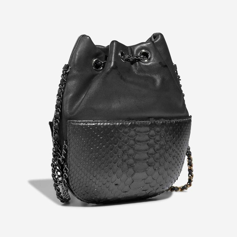 Chanel Bucket Bag Small Python / Lamb Metallic Grey | Sell your designer bag