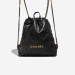 Chanel 22 Backpack Lamb Black Front | Sell your designer bag