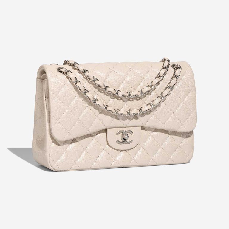 Chanel Timeless Maxi Caviar Pearl White | Sell your designer bag