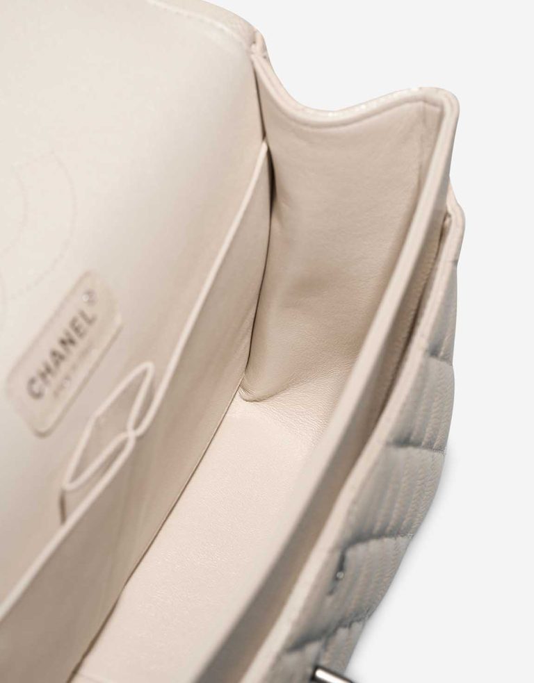 Chanel Timeless Maxi Caviar Pearl White Inside | Sell your designer bag
