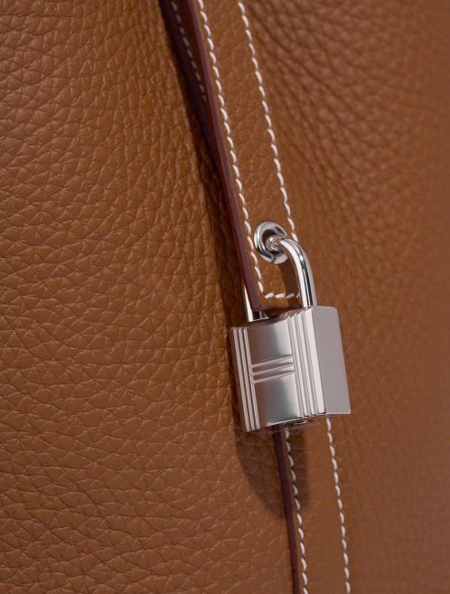 Hermès Picotin 18 Taurillon Clémence Gold Closing System | Sell your designer bag