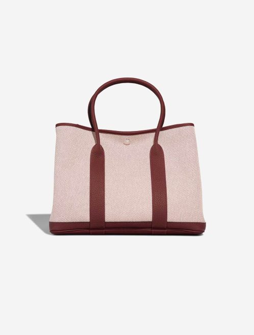 Hermès Garden Party 36 Toile / Veau Négonda Rouge H / Écru Front | Sell your designer bag