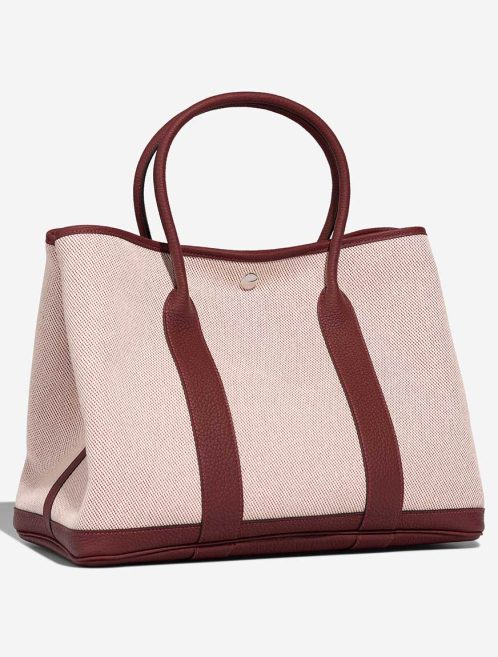 Hermès Garden Party 36 Toile / Veau Négonda Rouge H / Écru | Sell your designer bag